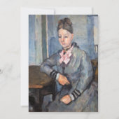 Paul Cezanne - Madame Cezanne Leaning op tafel Kaart (Voorkant)