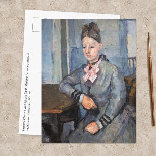 Paul Cezanne - Madame Cezanne Leunend op een Tafel Briefkaart