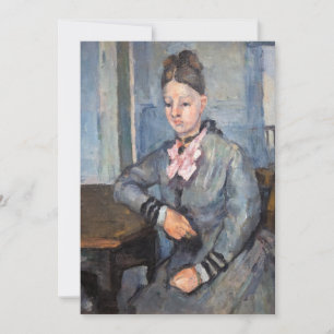 Paul Cezanne - Madame Cezanne Leunend op een Tafel Kaart