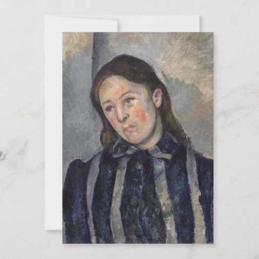 Paul Cezanne - Madame Cezanne met Loosened Hair Bedankkaart (Voorkant)