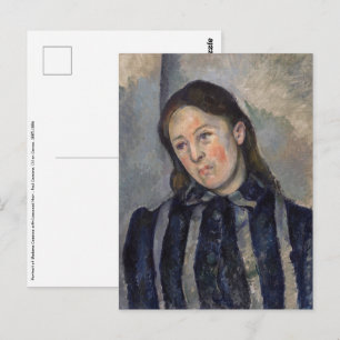 Paul Cezanne - Madame Cezanne met Loosened Hair Briefkaart