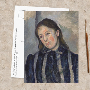 Paul Cezanne - Madame Cezanne met loshangend haar Briefkaart