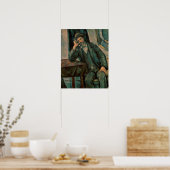Paul Cezanne | Man Roken pijp Poster (Keuken)