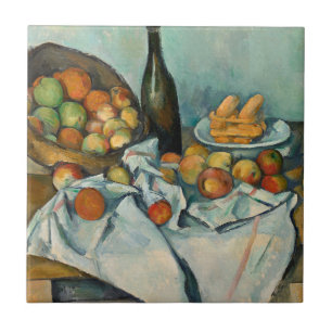 Paul Cezanne Mand met Appels Vintage Stilleven Tegeltje