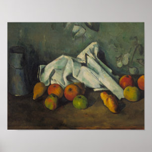 Paul Cezanne - Milk Can en Apples Poster