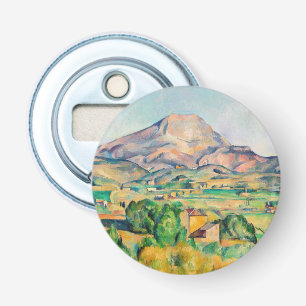 Paul Cezanne - Mont Sainte-Victoire Button Flesopener