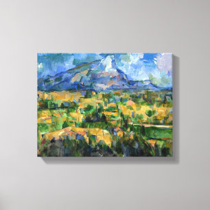 Paul Cezanne - Mont Sainte-Victoire Canvas Afdruk