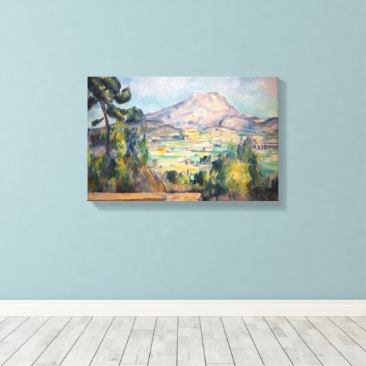 Paul Cezanne - Mont Sainte-Victoire Canvas Afdruk (Insitu (Houten vloer))