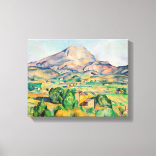 Paul Cezanne - Mont Sainte-Victoire Canvas Afdruk
