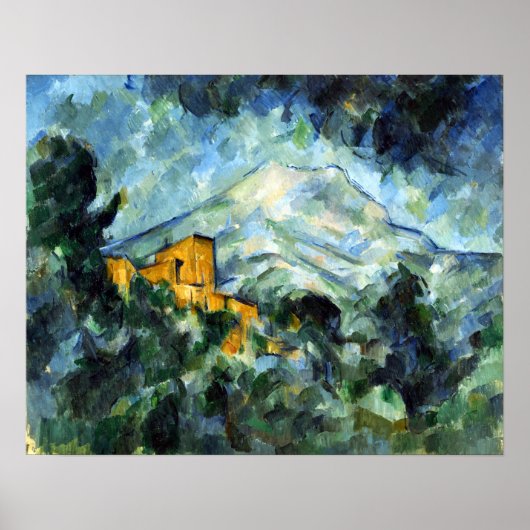 Paul Cezanne Mont Sainte-Victoire en Château Noir Poster (Voorkant)