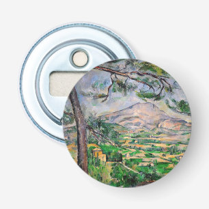 Paul Cezanne - Mont Sainte-Victoire en grote den Button Flesopener