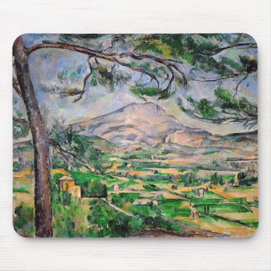 Paul Cezanne - Mont Sainte-Victoire en Grote Pijnb Muismat (Voorkant)
