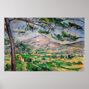 Paul Cezanne - Mont Sainte-Victoire en Grote Pijnb Poster