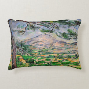 Paul Cezanne - Mont Sainte-Victoire en Large Pine Accent Kussen