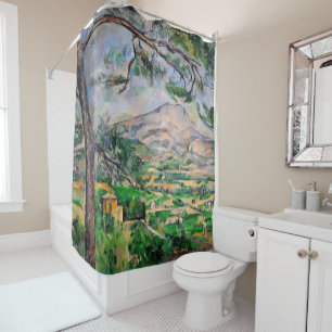 Paul Cezanne - Mont Sainte-Victoire en Large Pine Douchegordijn