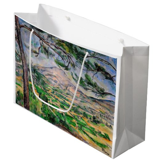 Paul Cezanne - Mont Sainte-Victoire en Large Pine Groot Cadeauzakje (Voorkant Gekanteld)