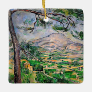 Paul Cezanne - Mont Sainte-Victoire en Large Pine Keramisch Ornament
