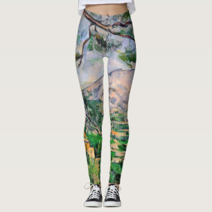 Paul Cezanne - Mont Sainte-Victoire en Large Pine Leggings