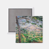 Paul Cezanne - Mont Sainte-Victoire en Large Pine Magneet (Voorkant / Achterkant)