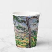 Paul Cezanne - Mont Sainte-Victoire en Large Pine Papieren Bekers (Rechts)
