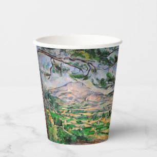 Paul Cezanne - Mont Sainte-Victoire en Large Pine Papieren Bekers