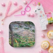 Paul Cezanne - Mont Sainte-Victoire en Large Pine Papieren Bordje (Feest)