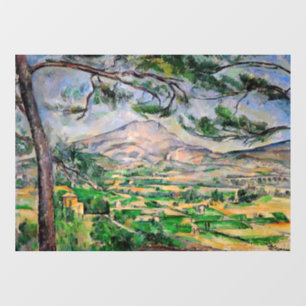 Paul Cezanne - Mont Sainte-Victoire en Large Pine Raamsticker