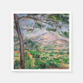 Paul Cezanne - Mont Sainte-Victoire en Large Pine Servet (Voorkant)