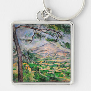 Paul Cezanne - Mont Sainte-Victoire en Large Pine Sleutelhanger