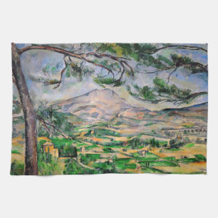 Paul Cezanne - Mont Sainte-Victoire en Large Pine Theedoek