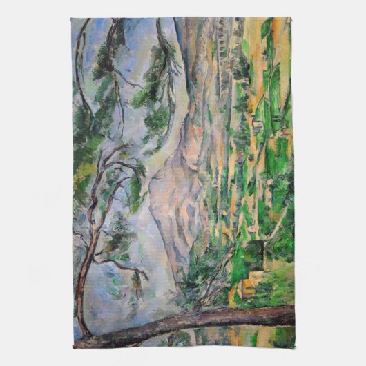 Paul Cezanne - Mont Sainte-Victoire en Large Pine Theedoek (Verticaal)