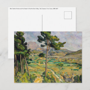 Paul Cezanne - Mont Sainte-Victoire en Viaduct Briefkaart