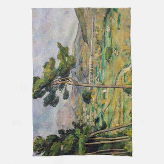 Paul Cezanne - Mont Sainte-Victoire en Viaduct Theedoek (Verticaal)