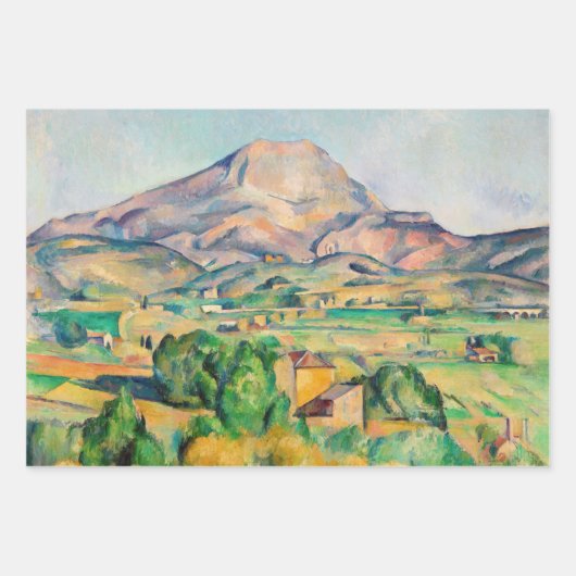 Paul Cezanne - Mont Sainte-Victoire Inpakpapier Vel (Voorkant 2)