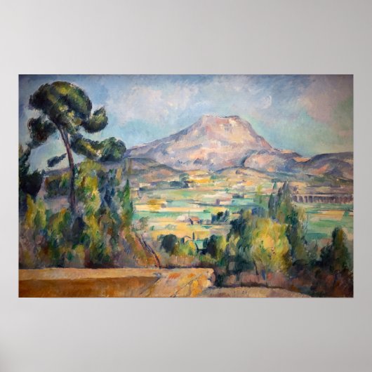 Paul Cezanne - Mont Sainte-Victoire Poster (Voorkant)