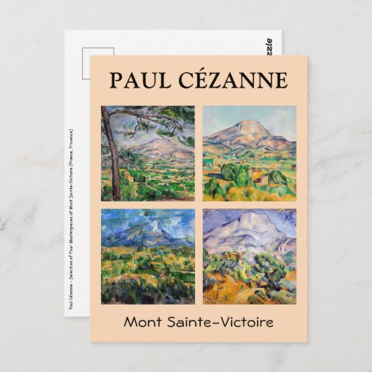 Paul Cezanne  - Mont Sainte-Victoire Selectie Briefkaart (Voorkant / Achterkant)