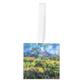 Paul Cezanne - Mont Sainte-Victoire-selectie Kubus Ornament (Voorkant)