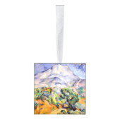 Paul Cezanne - Mont Sainte-Victoire-selectie Kubus Ornament (Rechts)