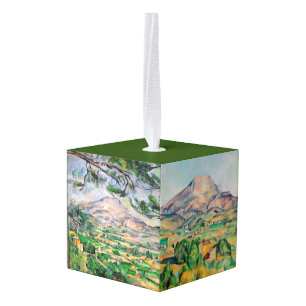 Paul Cezanne - Mont Sainte-Victoire-selectie Kubus Ornament