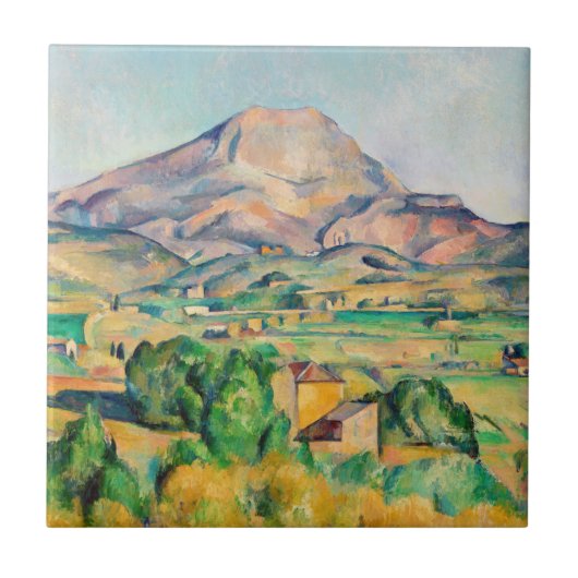 Paul Cezanne - Mont Sainte-Victoire Tegeltje (Voorkant)