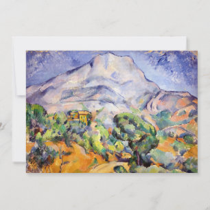 Paul Cezanne - Mont Sainte-Victoire, Tholonet Road Bedankkaart