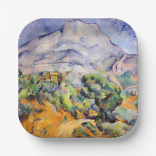 Paul Cezanne - Mont Sainte-Victoire, Tholonet Road Papieren Bordje
