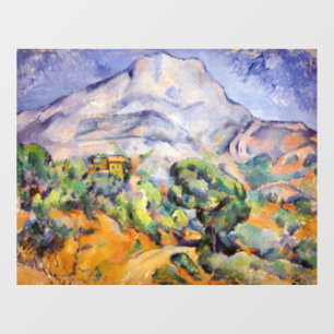 Paul Cezanne - Mont Sainte-Victoire, Tholonet Road Raamsticker