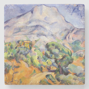Paul Cezanne - Mont Sainte-Victoire, Tholonet Road Stenen Onderzetter