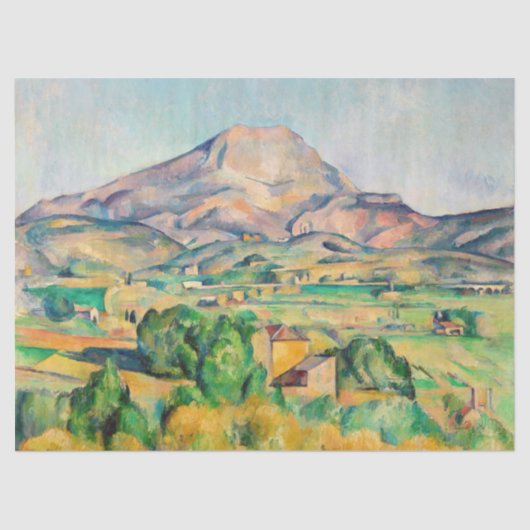 Paul Cezanne - Mont Sainte-Victoire Tissuepapier (Voorkant)