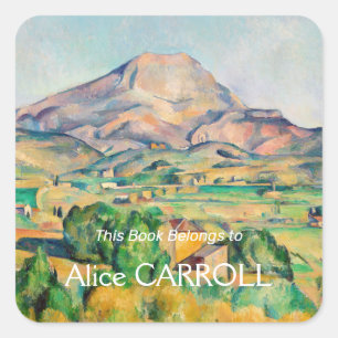 Paul Cezanne - Mont Sainte-Victoire Vierkante Sticker
