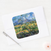 Paul Cezanne - Mont Sainte-Victoire Vierkante Sticker (Envelop)