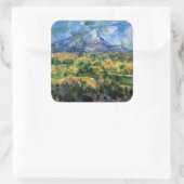 Paul Cezanne - Mont Sainte-Victoire Vierkante Sticker (Tas)