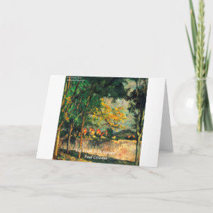 Paul Cezanne Natuur Schilderij & Citaat Kaart