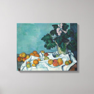 Paul Cezanne   Nog steeds leven met appels en een  Canvas Afdruk